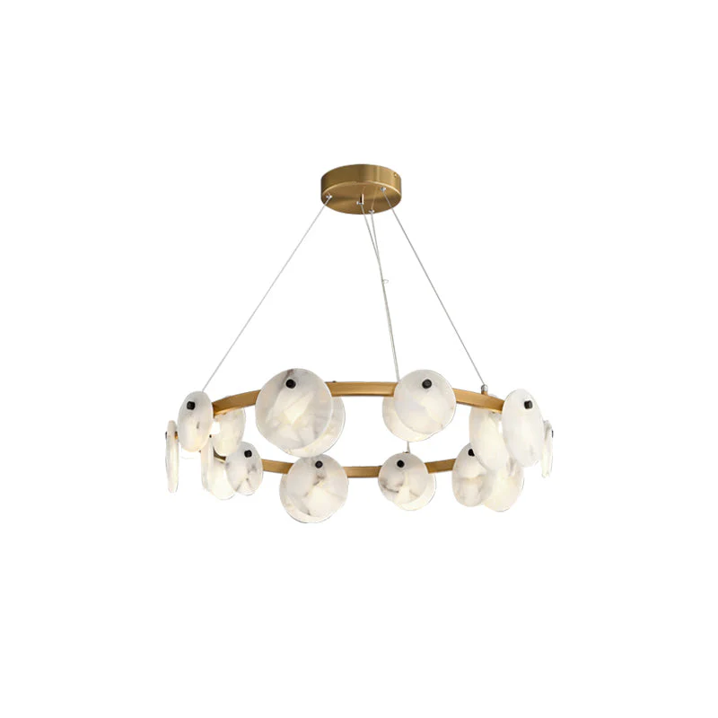 Faelan Alabaster Chandelier Lighting for Bedroom - Image 11