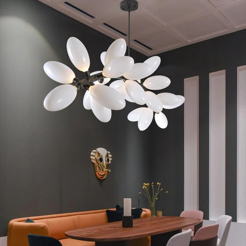 Kenneth Grape Artistic Linear Chandelier Over Dining Table - Image 4