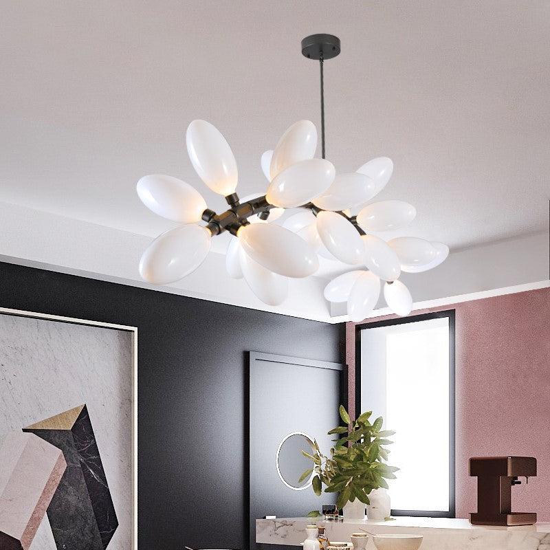 Kenneth Grape Artistic Linear Chandelier Over Dining Table - Image 6