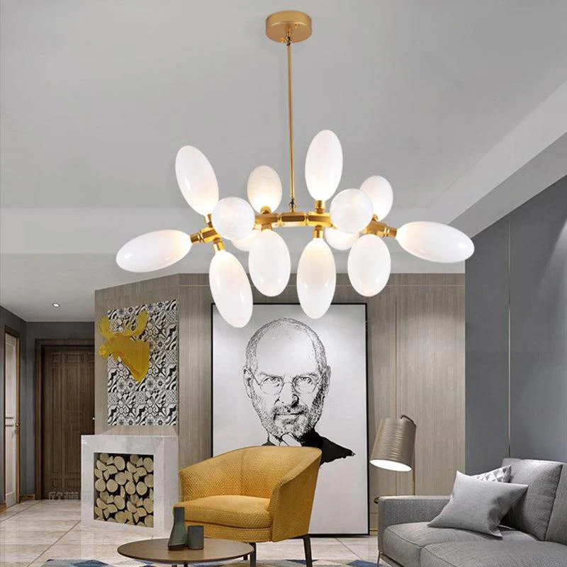 Kenneth Grape Artistic Linear Chandelier Over Dining Table - Image 7