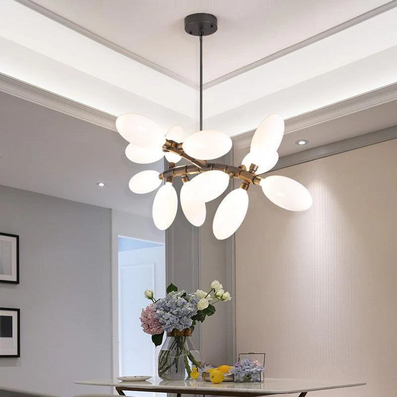 Kenneth Grape Artistic Linear Chandelier Over Dining Table - Image 8