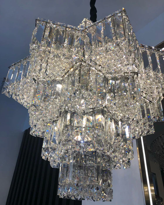 Fashion Star Shaped Chandelier Crystal Ceiling Light Fixture For Small Living Room/ Bedroom - Image 10
