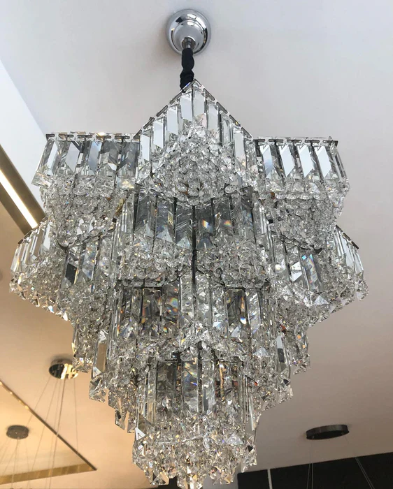 Fashion Star Shaped Chandelier Crystal Ceiling Light Fixture For Small Living Room/ Bedroom - Image 11