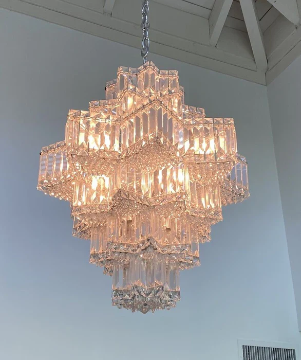 Fashion Star Shaped Chandelier Crystal Ceiling Light Fixture For Small Living Room/ Bedroom - Image 12