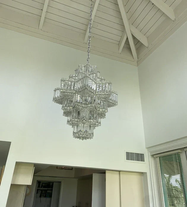 Fashion Star Shaped Chandelier Crystal Ceiling Light Fixture For Small Living Room/ Bedroom - Image 14