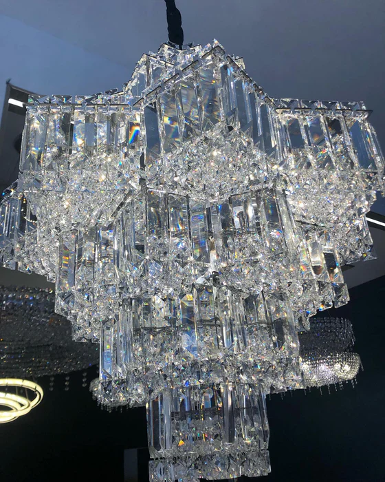 Fashion Star Shaped Chandelier Crystal Ceiling Light Fixture For Small Living Room/ Bedroom - Image 7