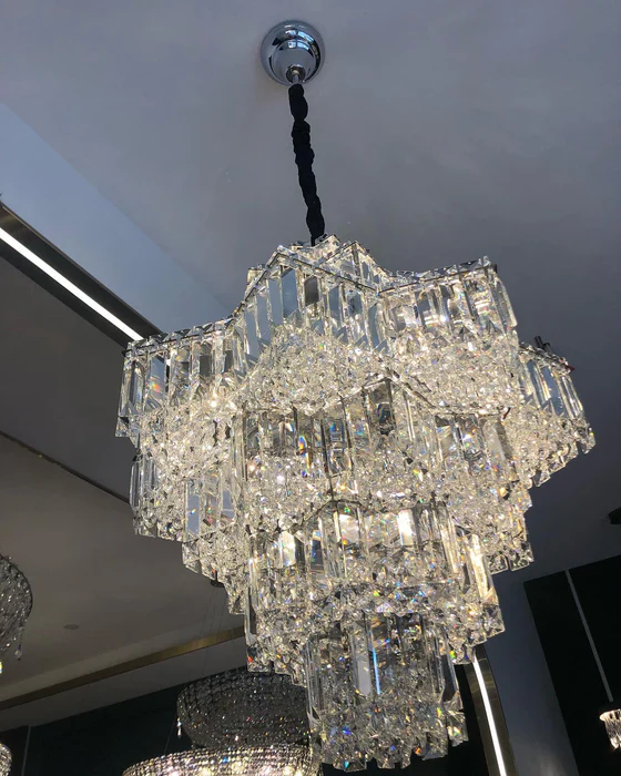Fashion Star Shaped Chandelier Crystal Ceiling Light Fixture For Small Living Room/ Bedroom - Image 8