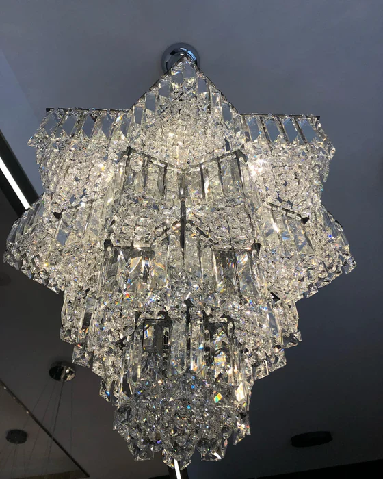 Fashion Star Shaped Chandelier Crystal Ceiling Light Fixture For Small Living Room/ Bedroom - Image 9