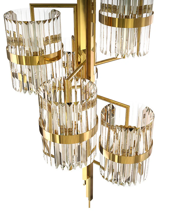 Fintan Luxury Liberty 40 Light Crystal Modern Chandelier - Image 3