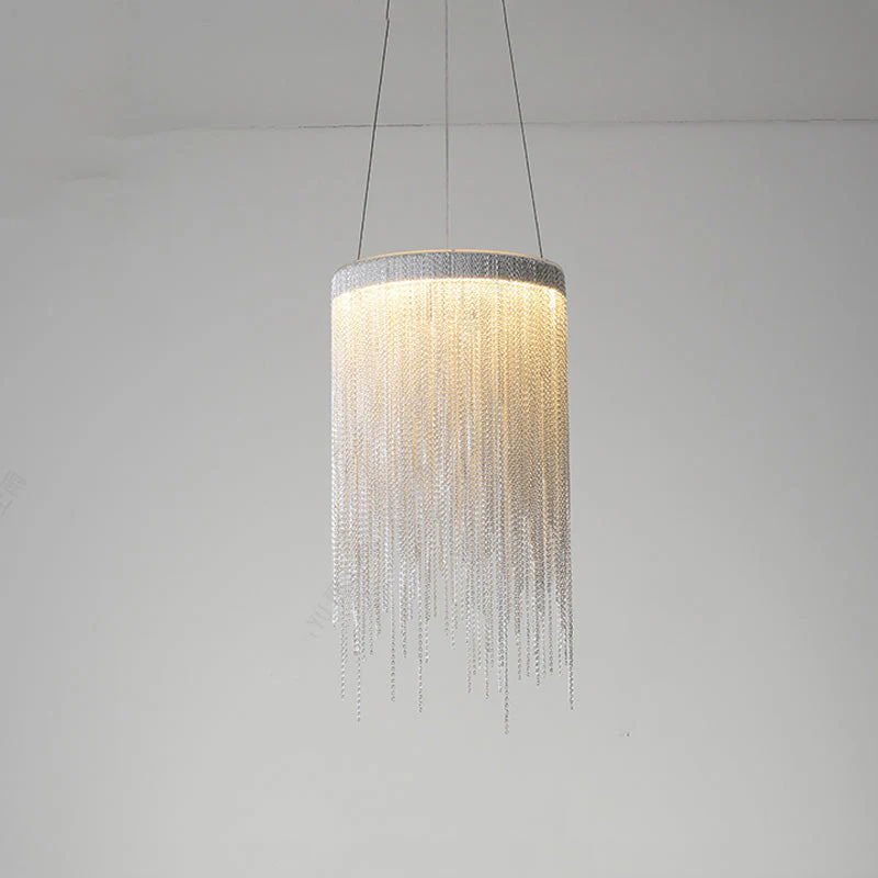 Flynn Aluminum Chain Tassel Pendant Light - Image 3