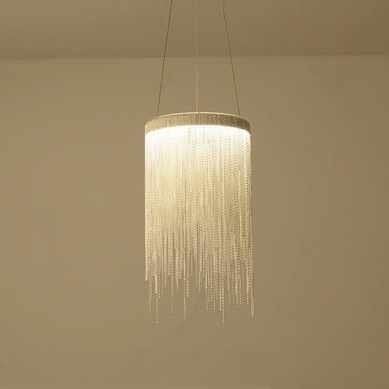 Flynn Aluminum Chain Tassel Pendant Light - Image 4