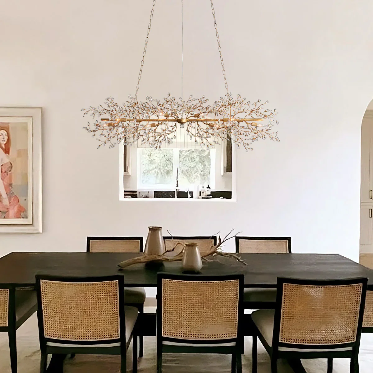 Fiore Linear Chandelier 43" 51" 68"W - Image 10
