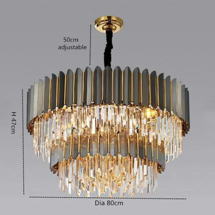 Flavian Double Tier Crystal Chandelier - Image 4