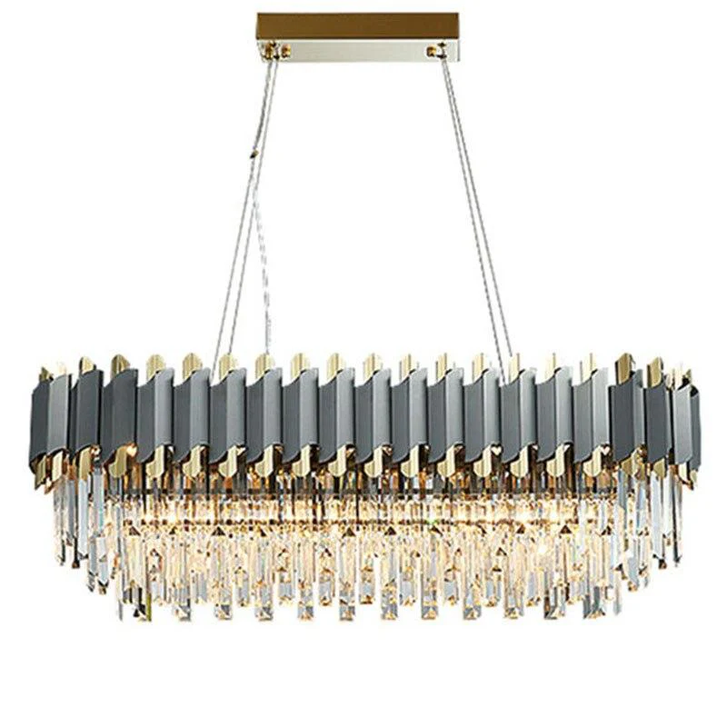 Flavian Rectangular Crystal Chandelier - Image 2