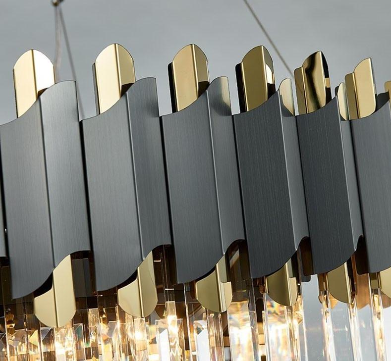 Flavian Rectangular Crystal Chandelier - Image 3