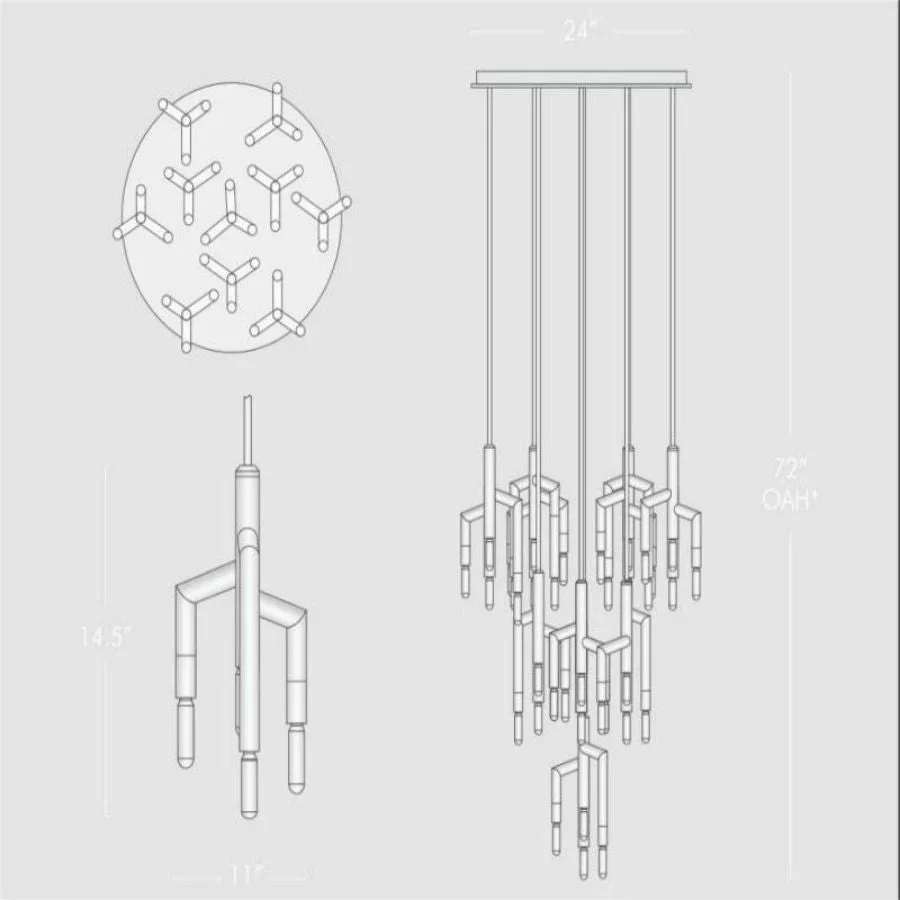 Flora 10 Light Cirular Chandelier - Image 4