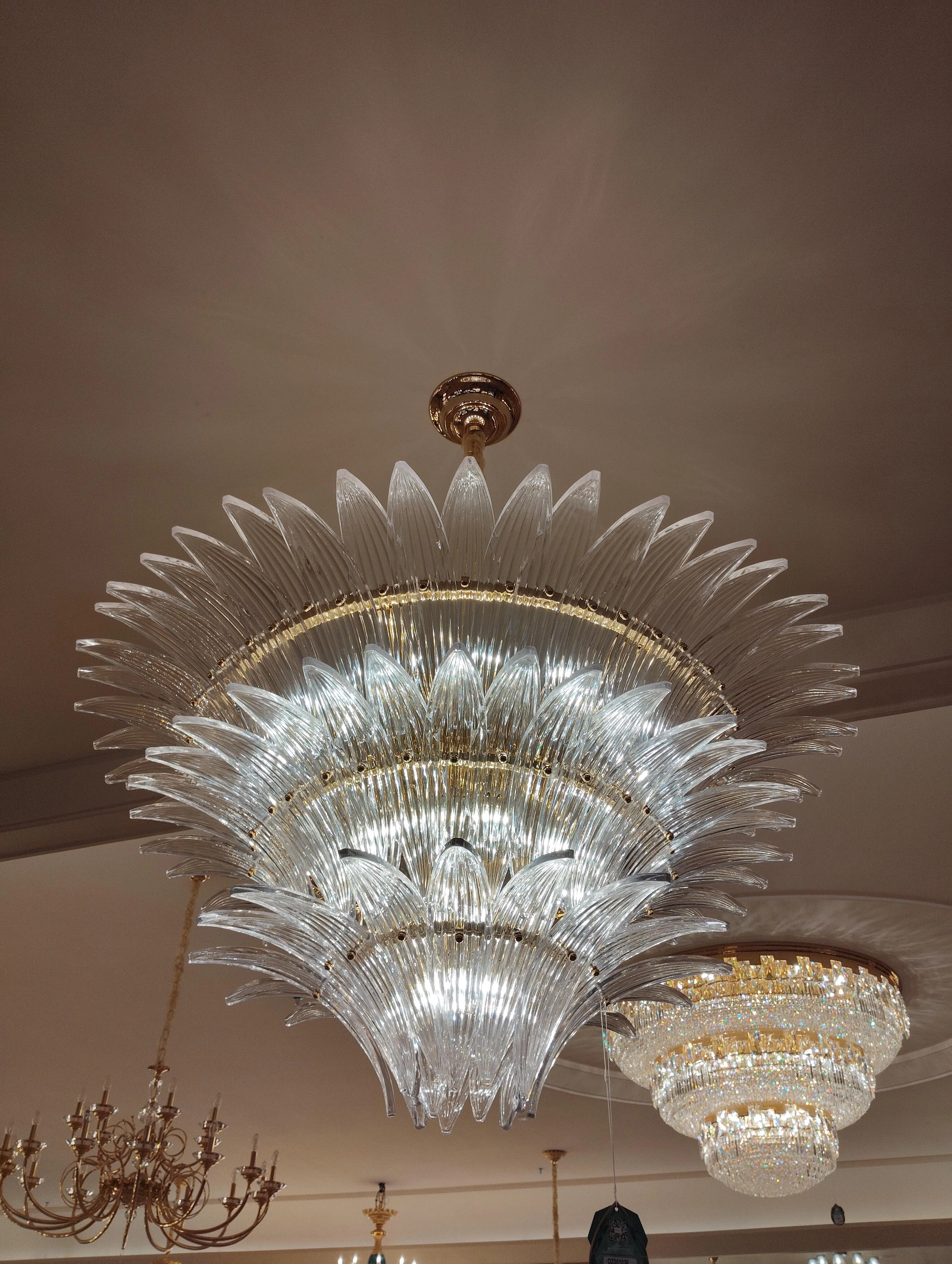 Flower Blossom Art Glass Chandelier for Living Room/Bedroom - Image 10