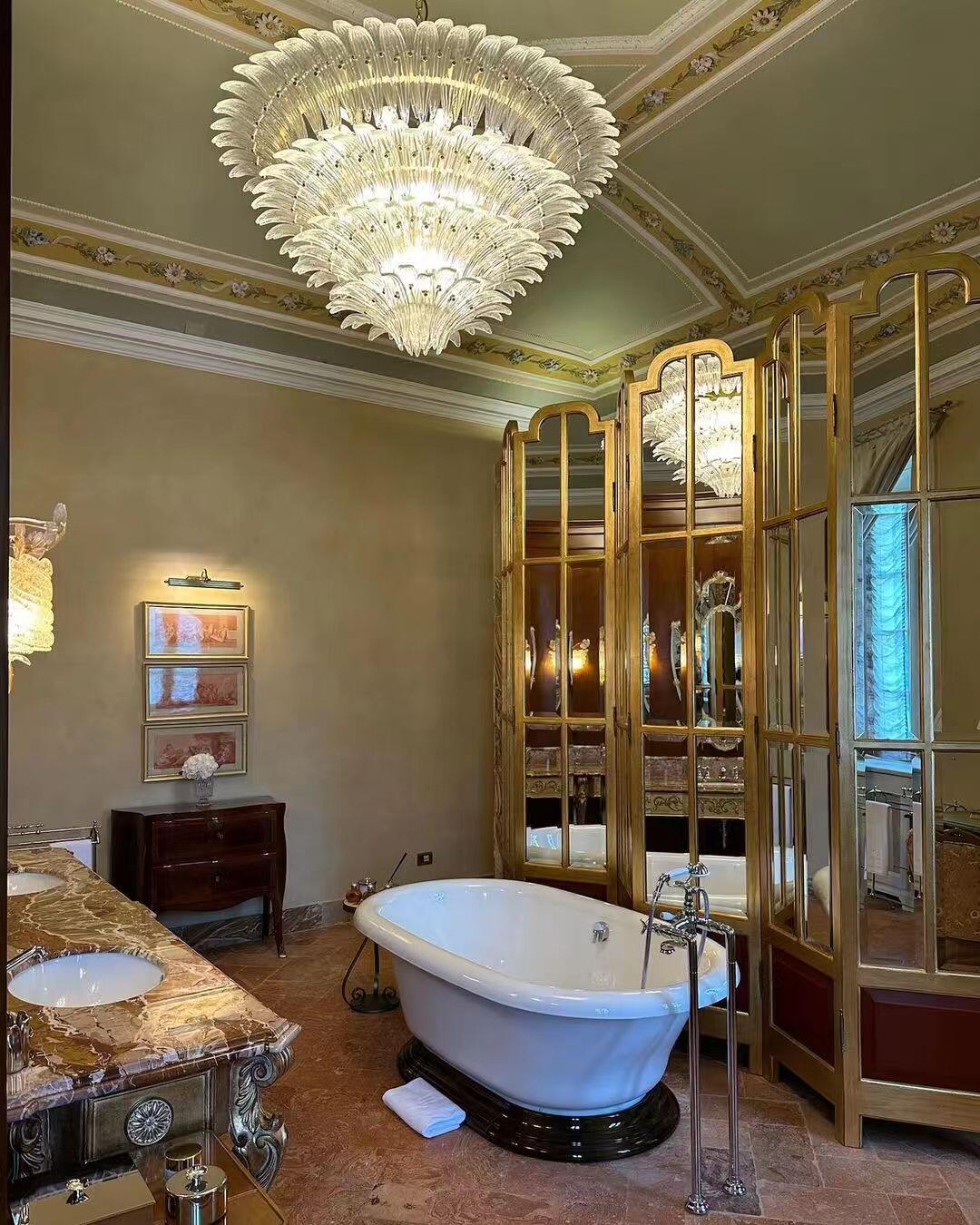 Flower Blossom Art Glass Chandelier for Living Room/Bedroom - Image 11
