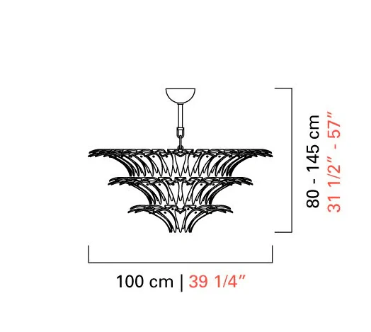 Flower Blossom Art Glass Chandelier for Living Room/Bedroom - Image 12