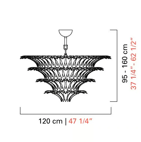 Flower Blossom Art Glass Chandelier for Living Room/Bedroom - Image 13
