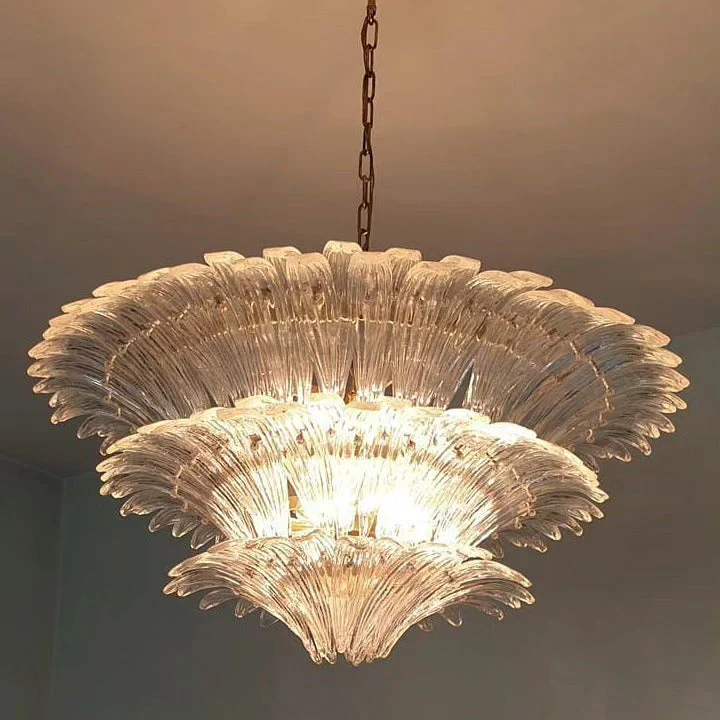 Flower Blossom Art Glass Chandelier for Living Room/Bedroom - Image 6