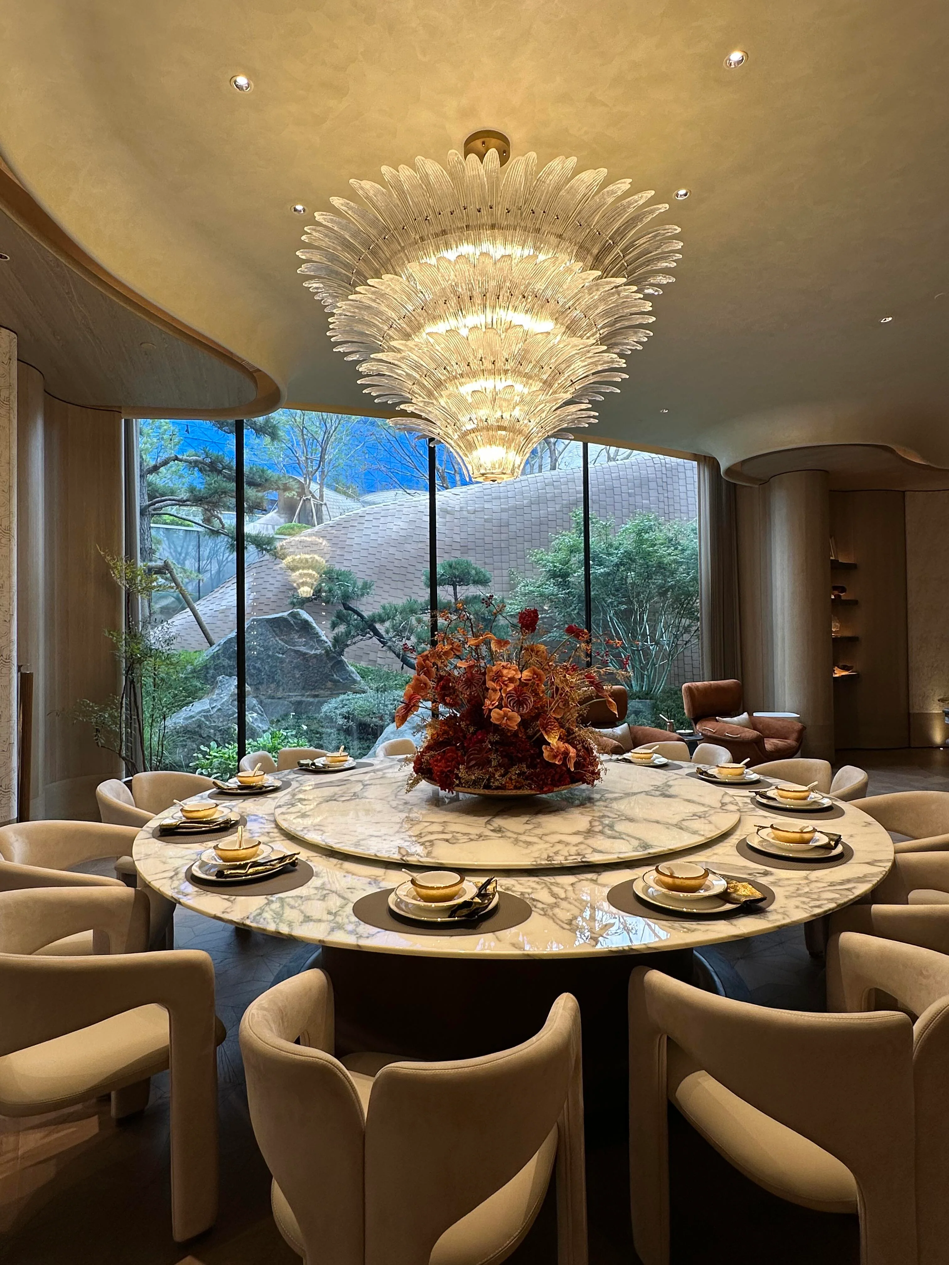 Flower Blossom Art Glass Chandelier for Living Room/Bedroom - Image 8
