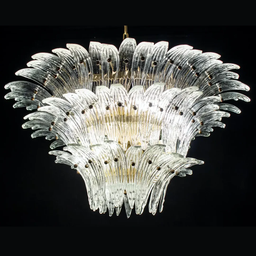 Flower Blossom Art Glass Chandelier for Living Room/Bedroom - Image 9
