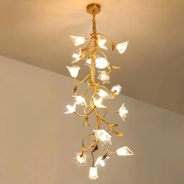 Flower Craftsman Glass Chandelier - Image 10