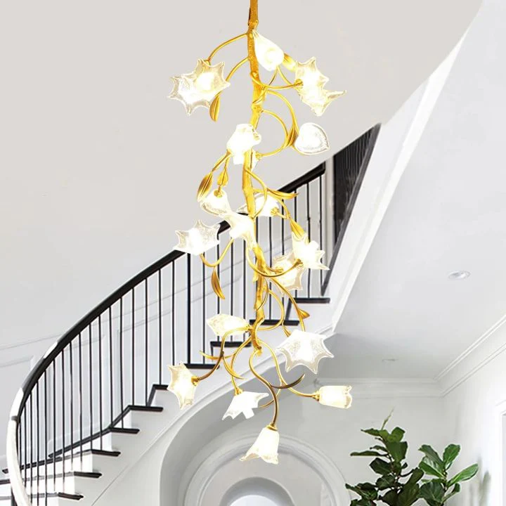 Flower Craftsman Glass Chandelier - Image 5