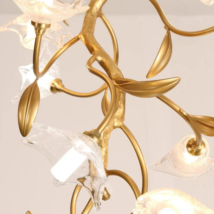Flower Craftsman Glass Chandelier - Image 7