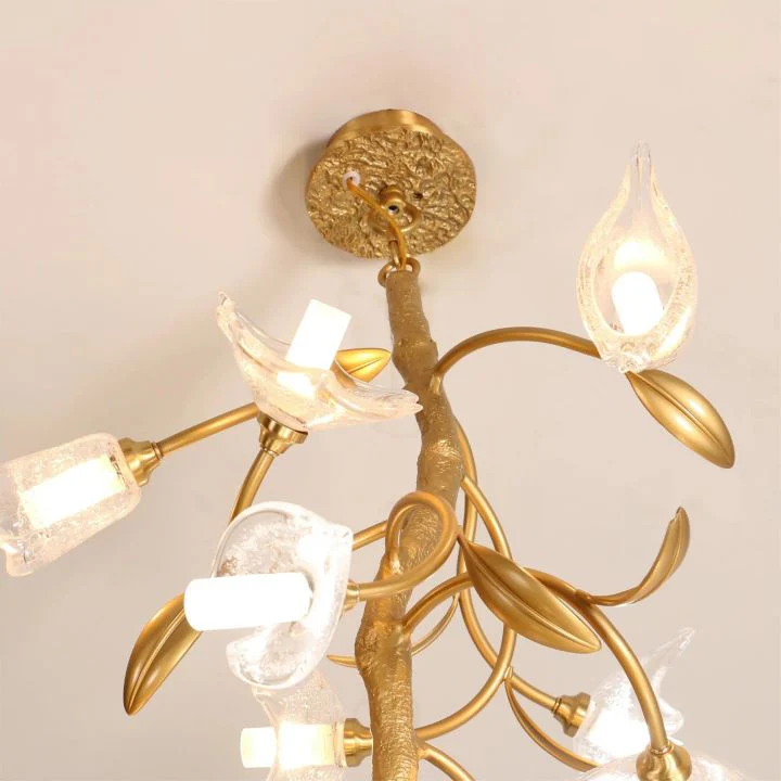 Flower Craftsman Glass Chandelier - Image 8