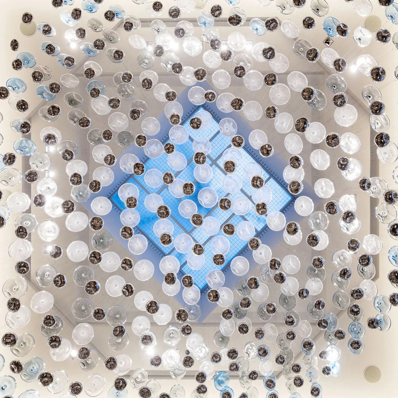 Flying Wave Glass bubble Chandelier - Image 7