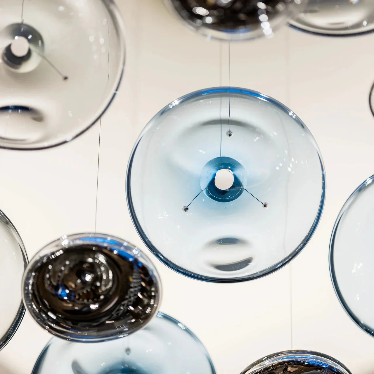 Flying Wave Glass bubble Chandelier - Image 8