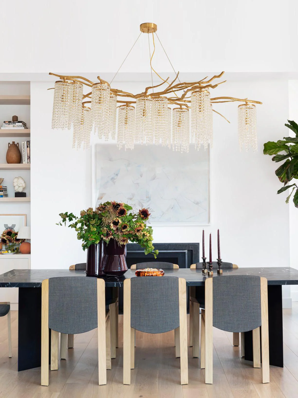 Forest Dawn Brass Branch Chandelier - Image 10