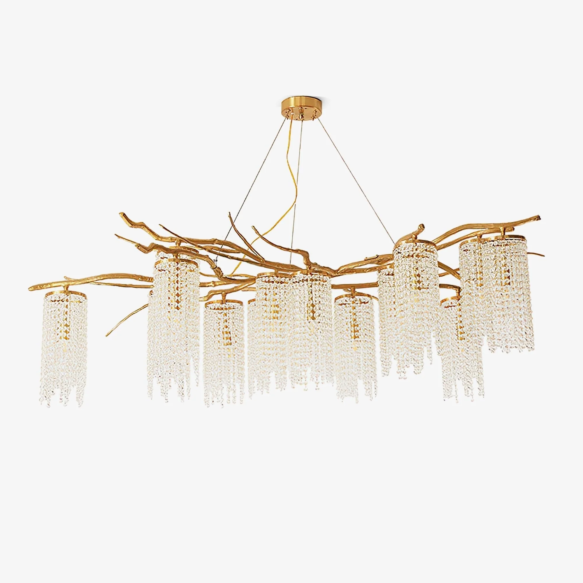 Forest Dawn Brass Branch Chandelier - Image 2