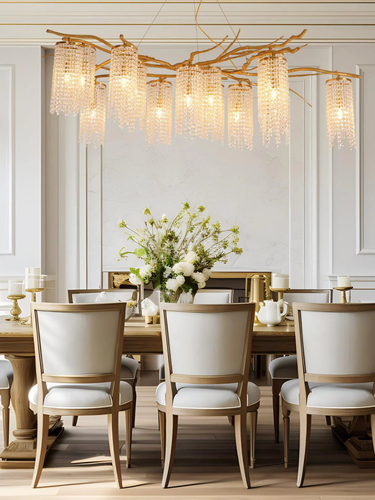 Forest Dawn Brass Branch Chandelier - Image 5