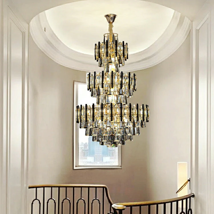 Foyer 3 Layers Extra Large Crystal Chandelier for Living Room Staircase Ceiling Lighting Fixture - Image 6