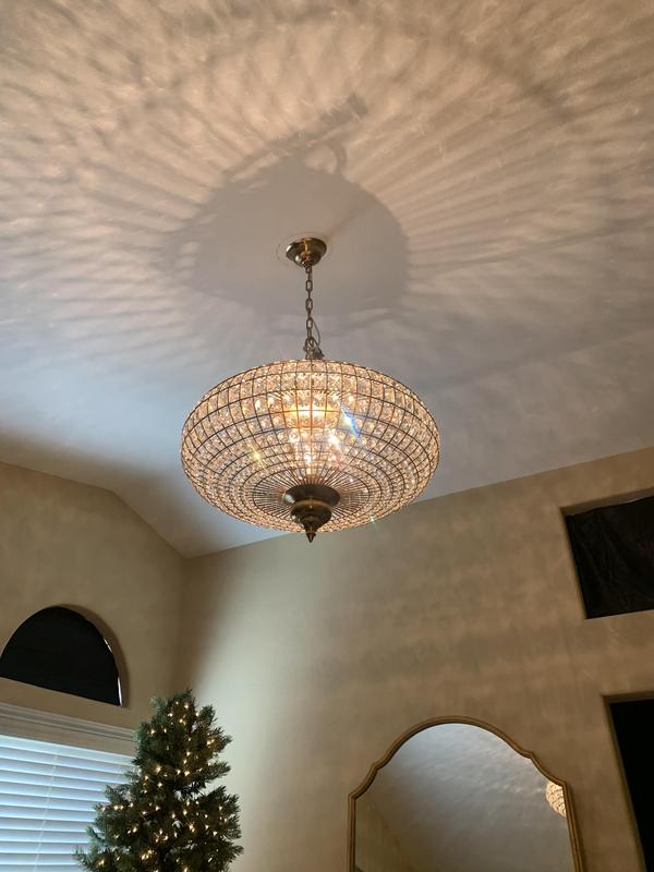 French Empire Vintage Bead Ellipsoid Crystal Chandelier for Living Room/Bedroom - Image 11