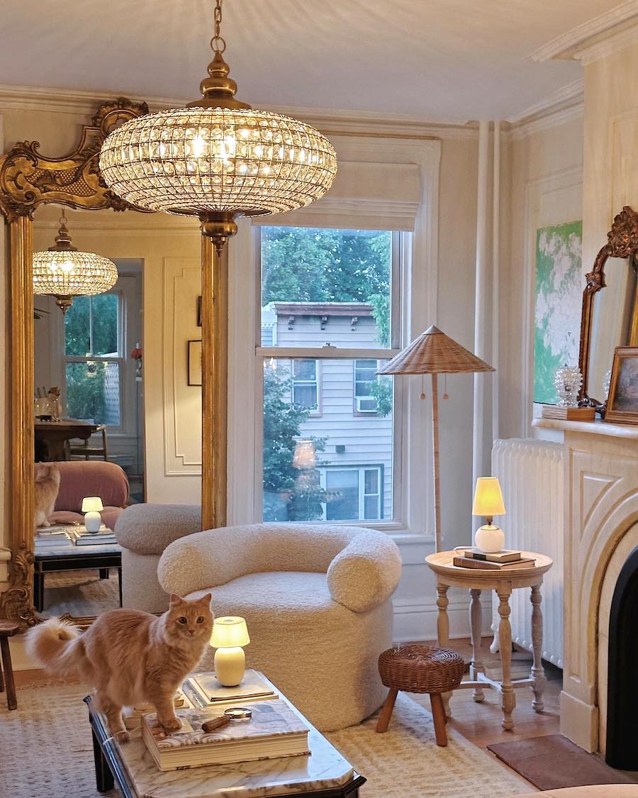 French Empire Vintage Bead Ellipsoid Crystal Chandelier for Living Room/Bedroom - Image 4
