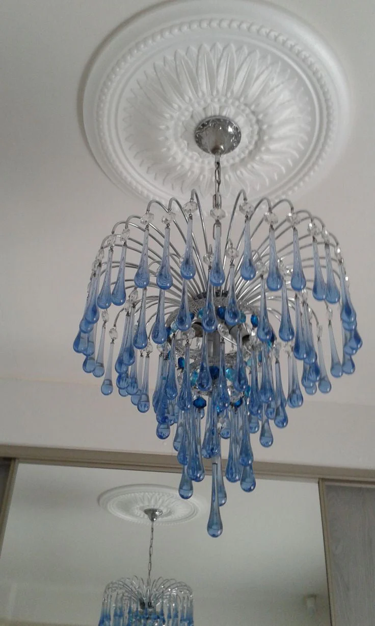 French Style Bedroom Small Creative Chandelier Vintage Romantic Warm Vibe Amber Waterdrop Light Fixture for Restaurant Dining Room Kids Room - Image 10