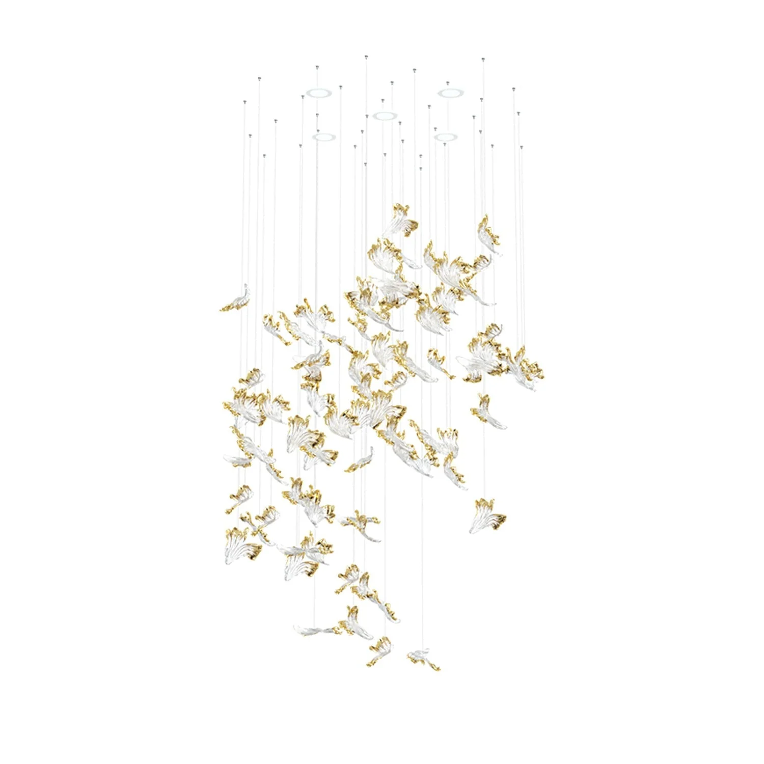 Galaxy Frosted Petals Frozen Chandelier - Image 10
