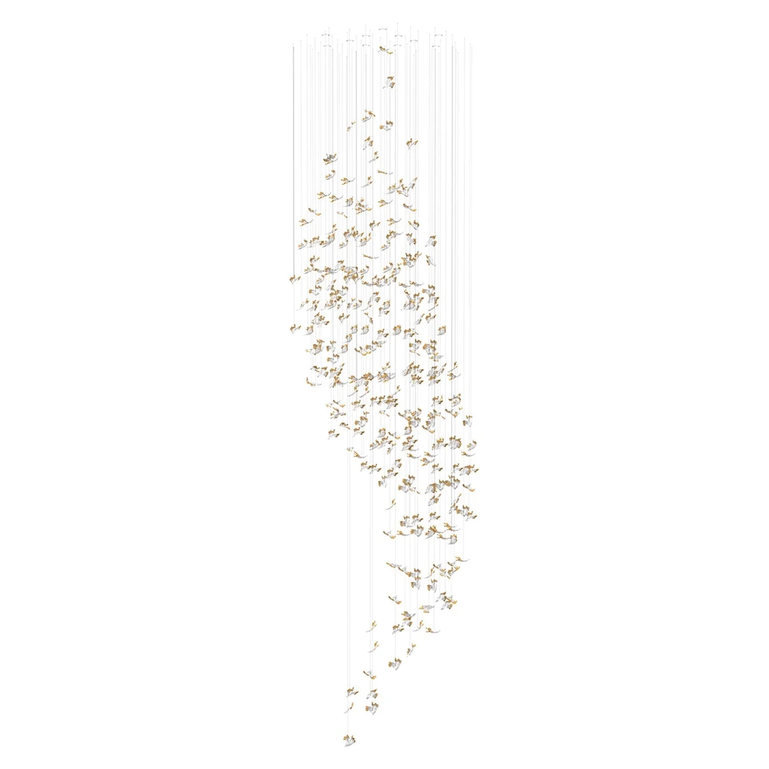 Galaxy Frosted Petals Frozen Chandelier - Image 13