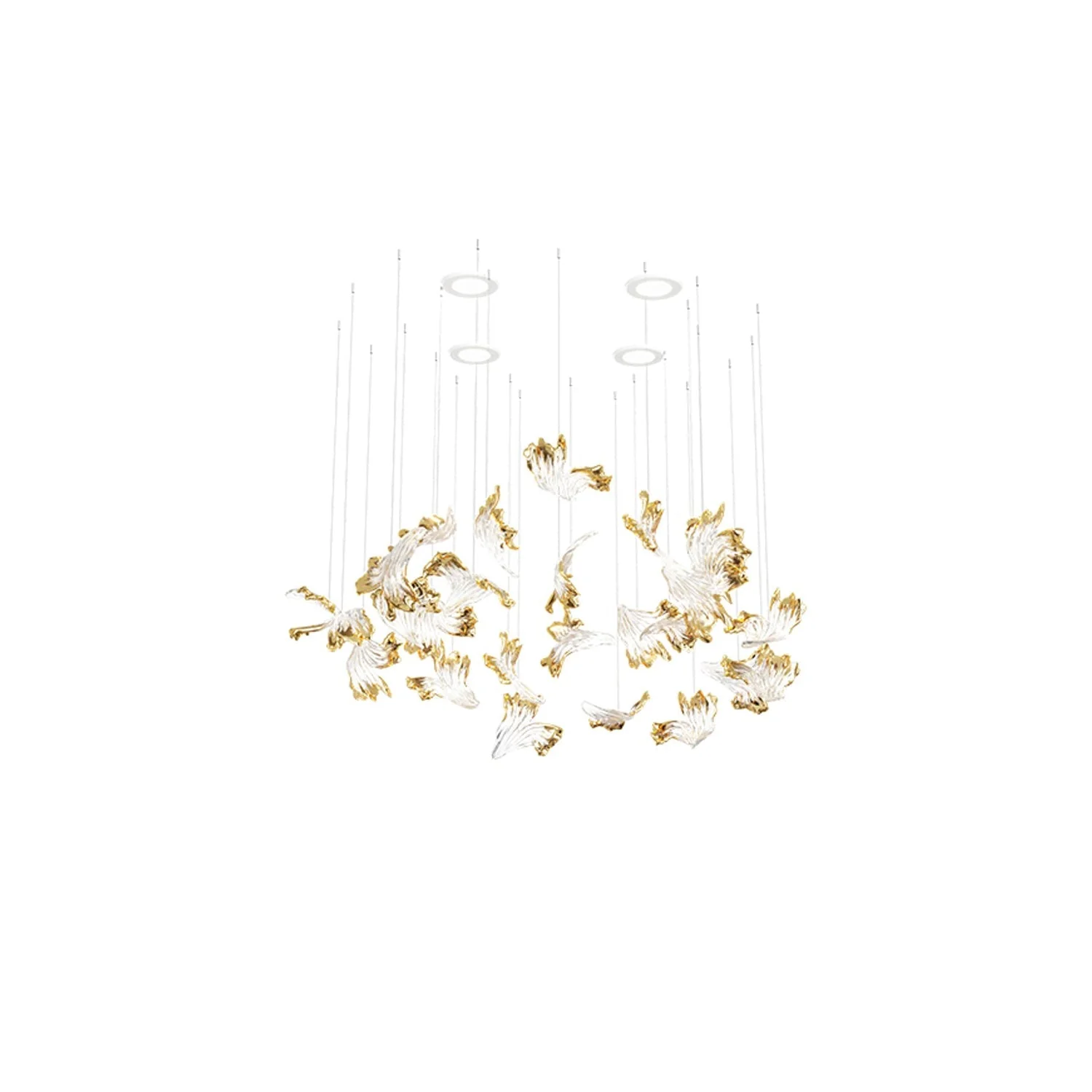 Galaxy Frosted Petals Frozen Chandelier - Image 14