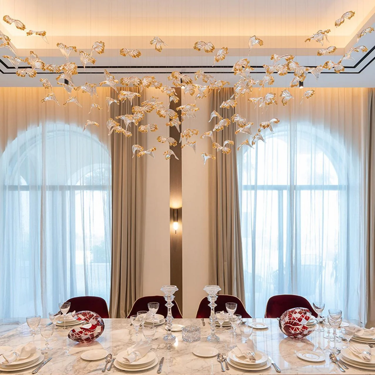 Galaxy Frosted Petals Frozen Chandelier - Image 3