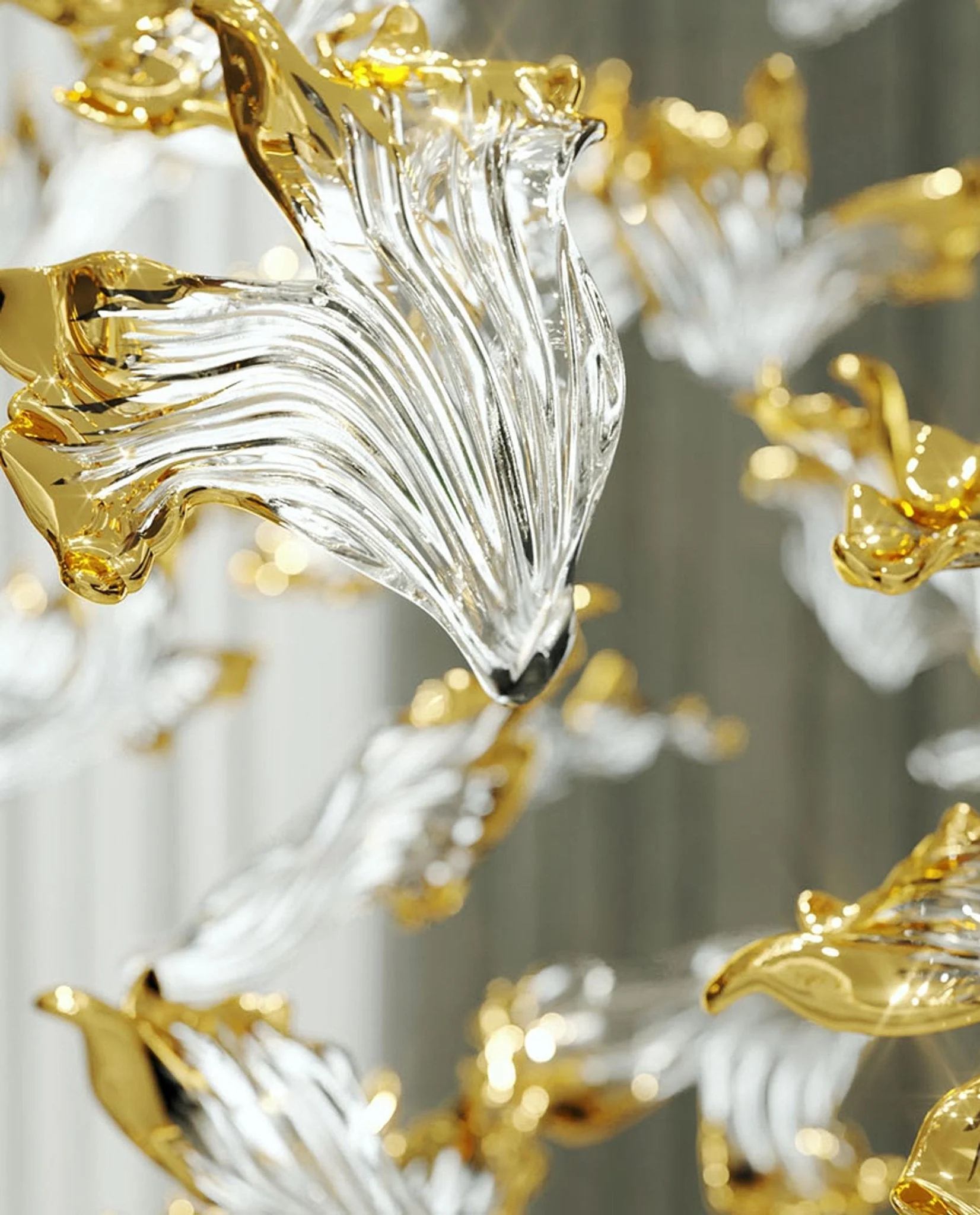 Galaxy Frosted Petals Frozen Chandelier - Image 4