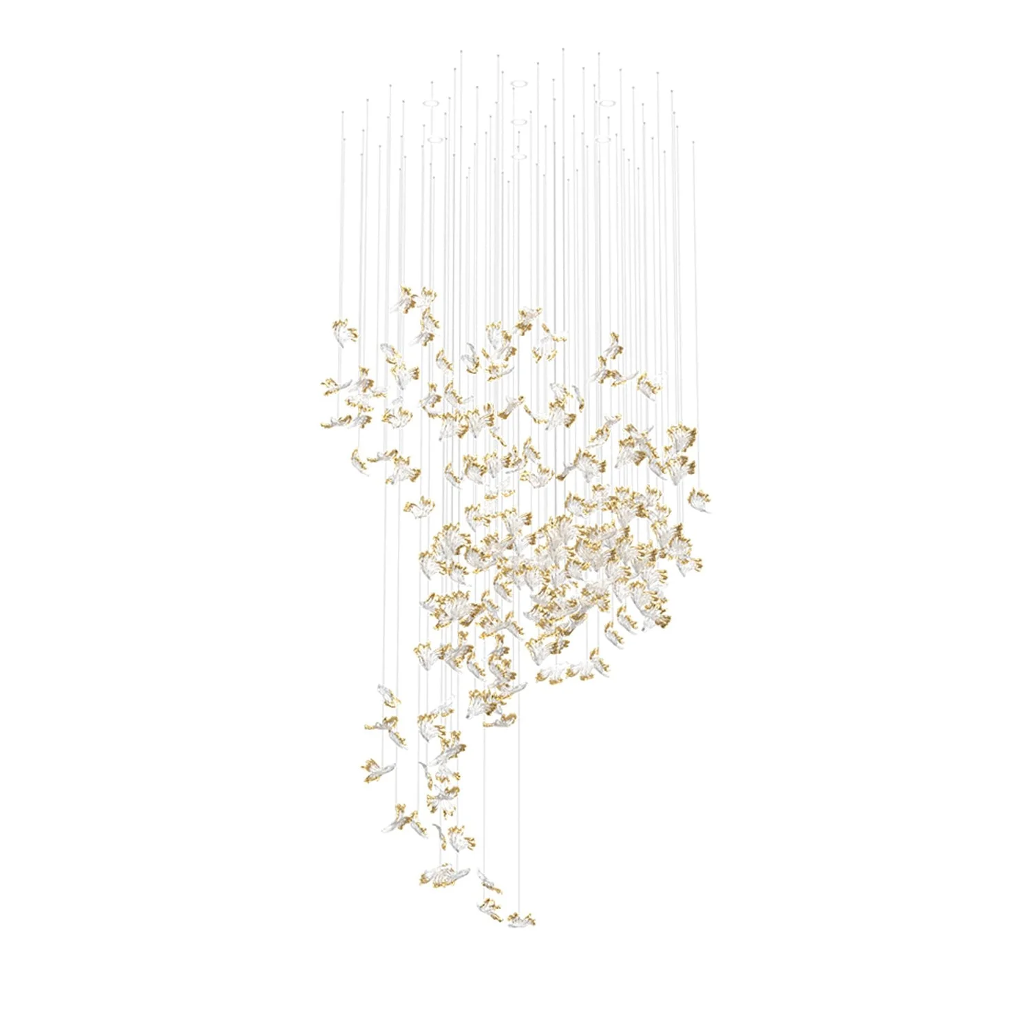 Galaxy Frosted Petals Frozen Chandelier - Image 8