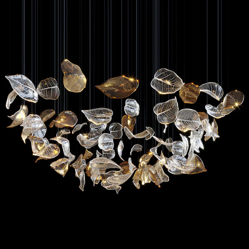Frozen Leaves Chandelier - Image 3