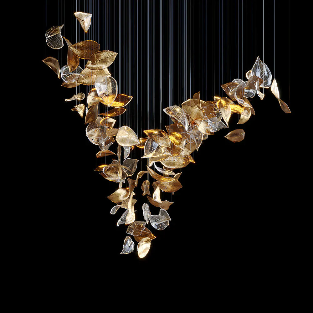 Frozen Leaves Chandelier - Image 4