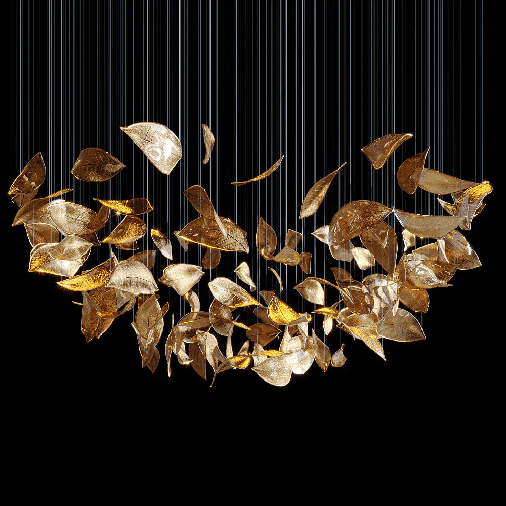 Frozen Leaves Chandelier - Image 5