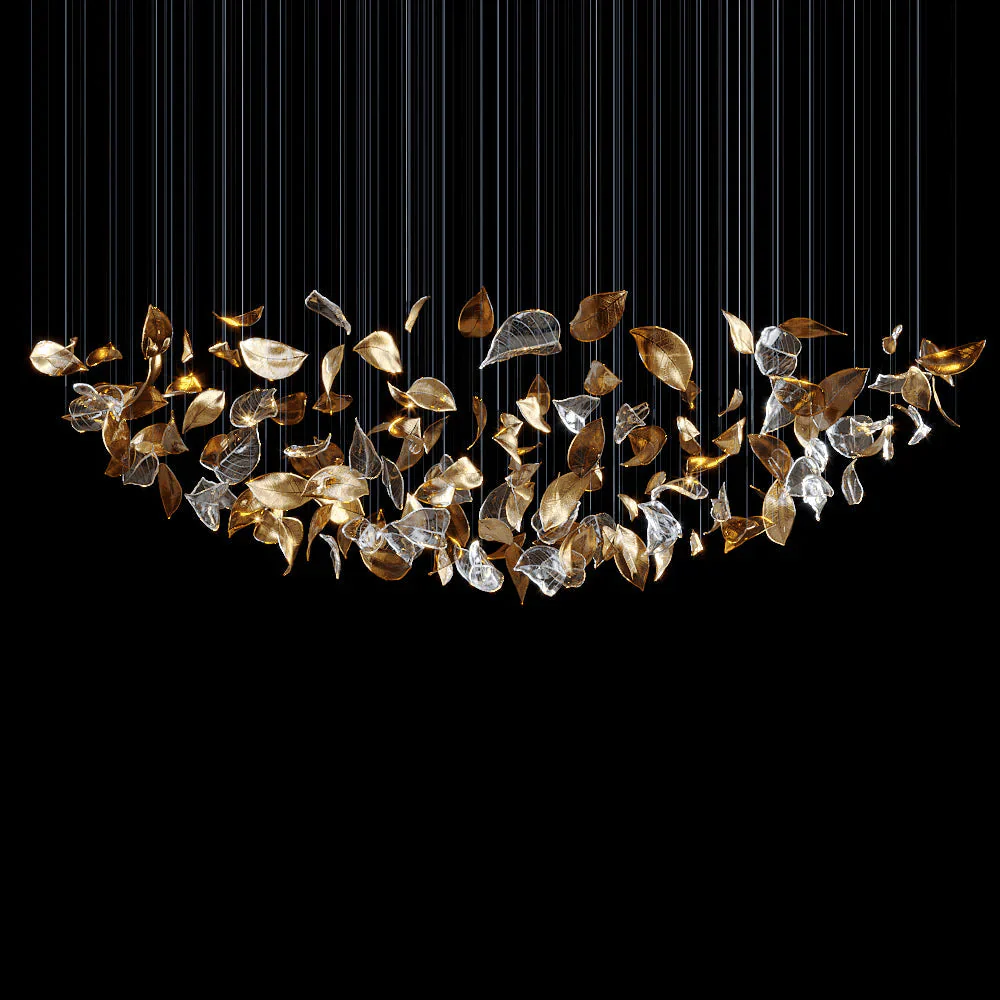 Frozen Leaves Chandelier - Image 6
